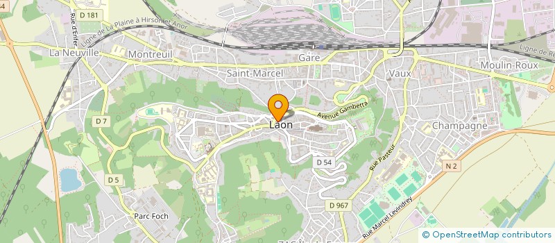 localisation de l'entreprise LAON MULTI MEDIA à LAON