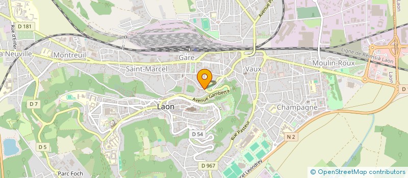 localisation de l'entreprise LAON PARE BRISE II à LAON