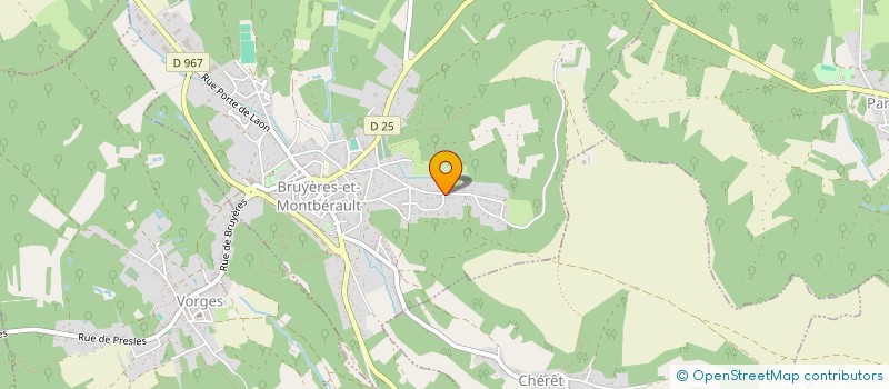 localisation de l'entreprise LAON VINCHON à BRUYERES-ET-MONTBERAULT