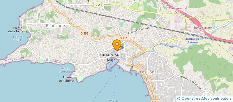 localisation de l'entreprise LAORA à SANARY-SUR-MER