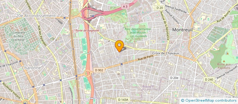 localisation de l'entreprise LAOTEXTILES à BAGNOLET
