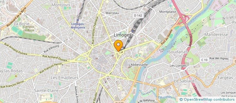 localisation de l'entreprise LAOU à LIMOGES