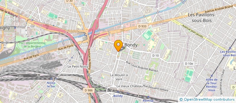 localisation de l'entreprise LAOUFI & FILS  BONDY