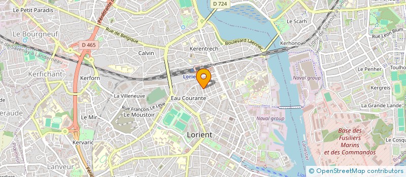 localisation de l'entreprise LAP  LORIENT