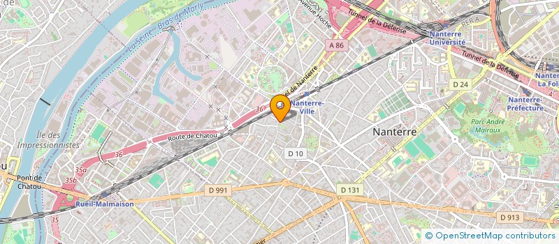 localisation de l'entreprise LAP33-STALINGRAD  NANTERRE