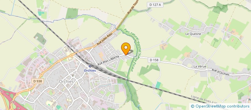 localisation de l'entreprise LAPAGE  ORCHIES