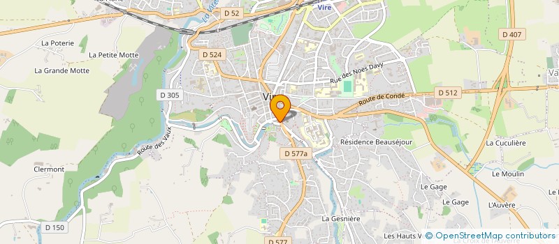 localisation de l'entreprise LAPALINE VIRE  VIRE-NORMANDIE