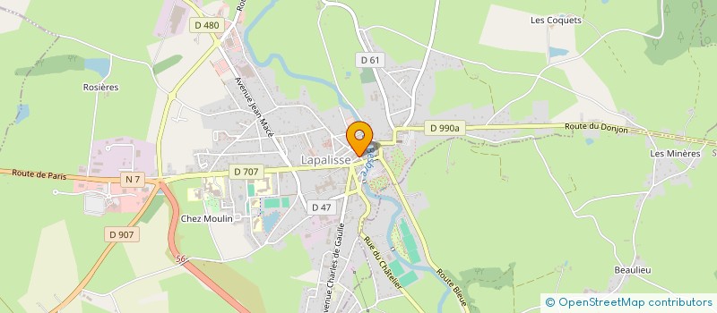 localisation de l'entreprise LAPALISSE OPTICIENS à LAPALISSE