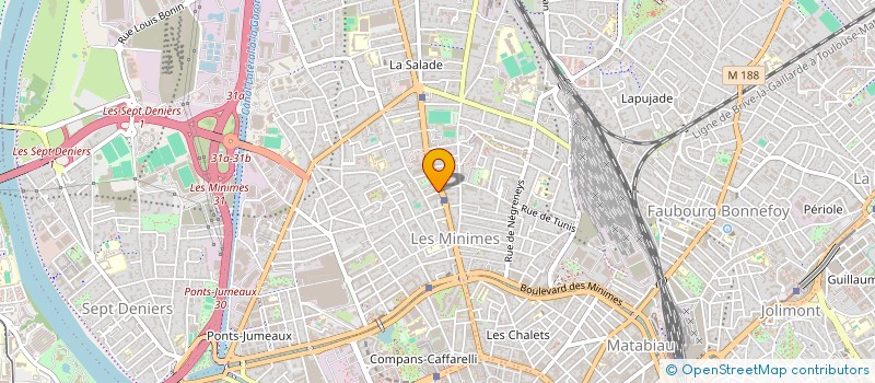 localisation de l'entreprise LAPALU IMMO  TOULOUSE