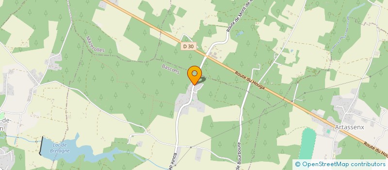 localisation de l'entreprise LAPAS  BASCONS