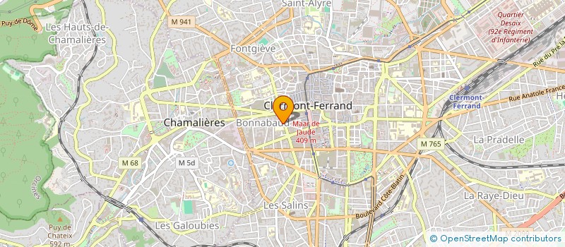 localisation de l'entreprise LAPAS OCEAN à CLERMONT-FERRAND