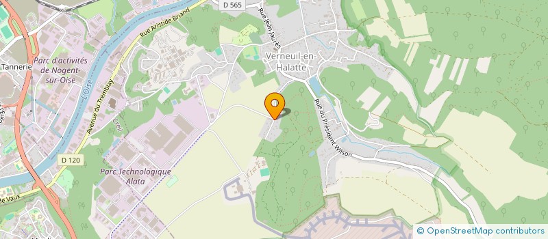 localisation de l'entreprise LAPATA PIZZA  VERNEUIL-EN-HALATTE