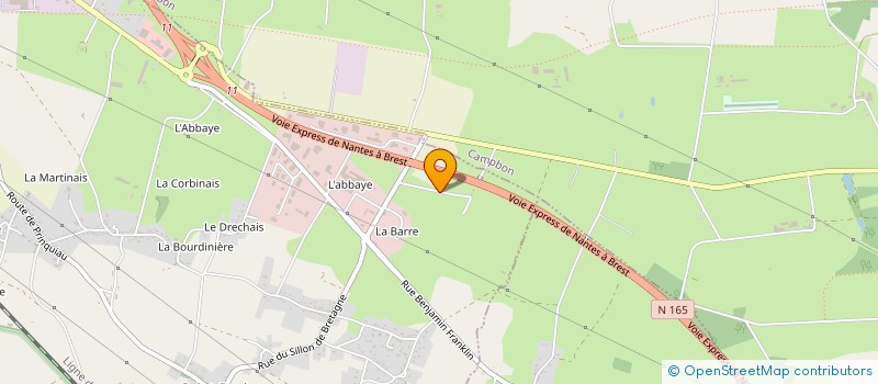 localisation de l'entreprise LAPC  PONTCHATEAU