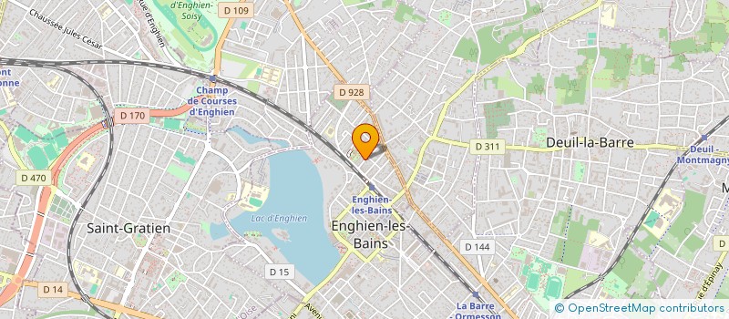 localisation de l'entreprise LAPELLE                       JEAN  ENGHIEN-LES-BAINS