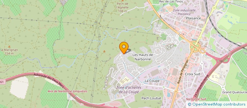 localisation de l'entreprise LAPEM HOTELS  NARBONNE