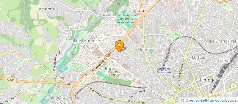 localisation de l'entreprise LAPEPITE à LIMOGES