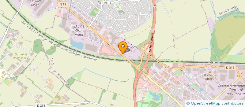 localisation de l'entreprise LAPERE VINCENT  SERVON