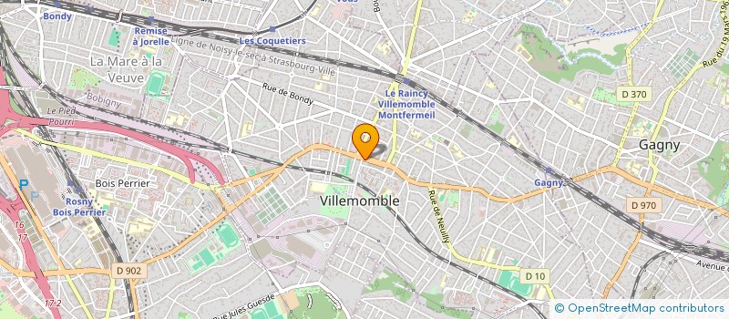 localisation de l'entreprise LAPEROUSE  VILLEMOMBLE