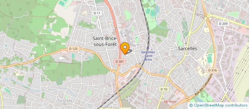 localisation de l'entreprise LAPERT à SAINT-BRICE-SOUS-FORET
