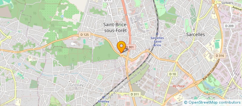 localisation de l'entreprise LAPERT IMMO à SAINT-BRICE-SOUS-FORET