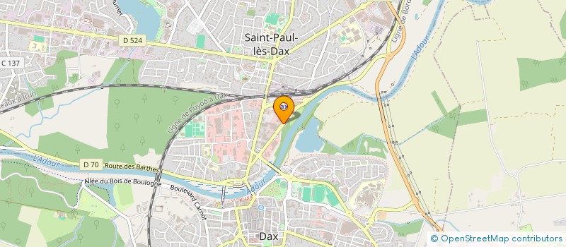 localisation de l'entreprise LAPEYRIGNE à DAX