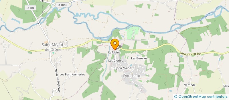 localisation de l'entreprise LAPEYRONNIE M ET SECHERE C  BUSSAC