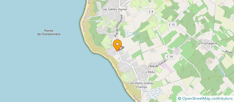 localisation de l'entreprise LAPIERRE à SAINT-PIERRE-D'OLERON