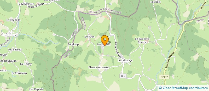 localisation de l'entreprise LAPIERRE  AIGUEPERSE