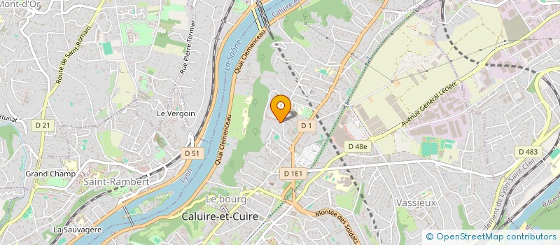 localisation de l'entreprise LAPIERRE HOLDING à CALUIRE-ET-CUIRE