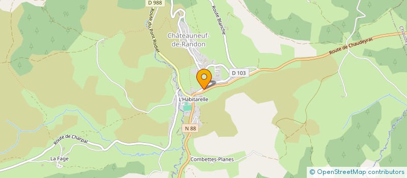 localisation de l'entreprise LAPIERRE HOSPITALITY  CHATEAUNEUF-DE-RANDON