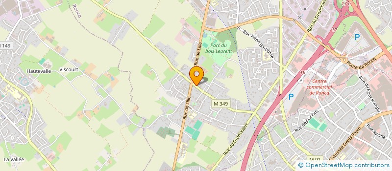 localisation de l'entreprise LAPIERRE IMMOBILIER à RONCQ