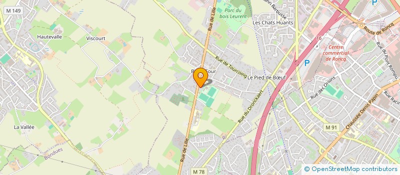 localisation de l'entreprise LAPIERRE INVESTISSEMENTS à RONCQ