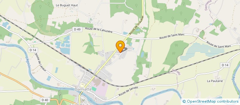 localisation de l'entreprise LAPIERRE TRAVAUX IMMO  DAMIATTE