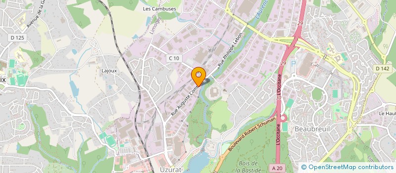 localisation de l'entreprise LAPIFA PISCINES à LIMOGES