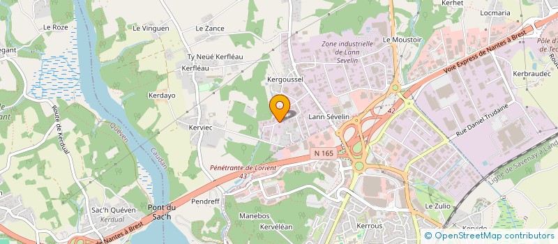 localisation de l'entreprise LAPIN à CAUDAN