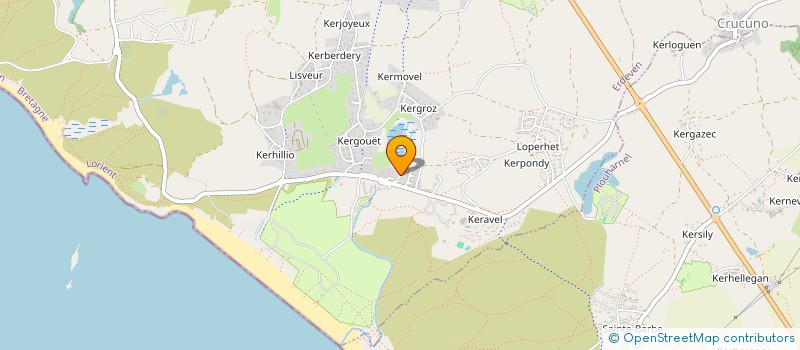 localisation de l'entreprise LAPINOU  ERDEVEN