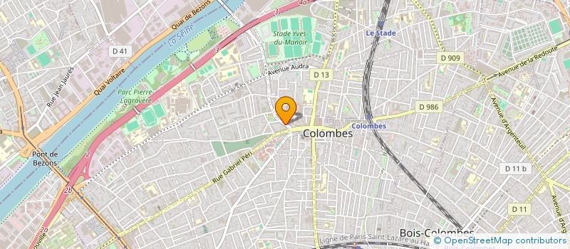 localisation de l'entreprise LAPINOU à COLOMBES