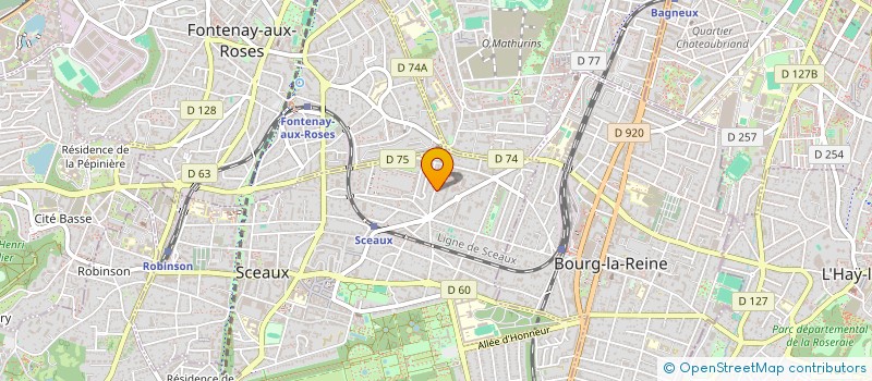 localisation de l'entreprise LAPLACA à SCEAUX