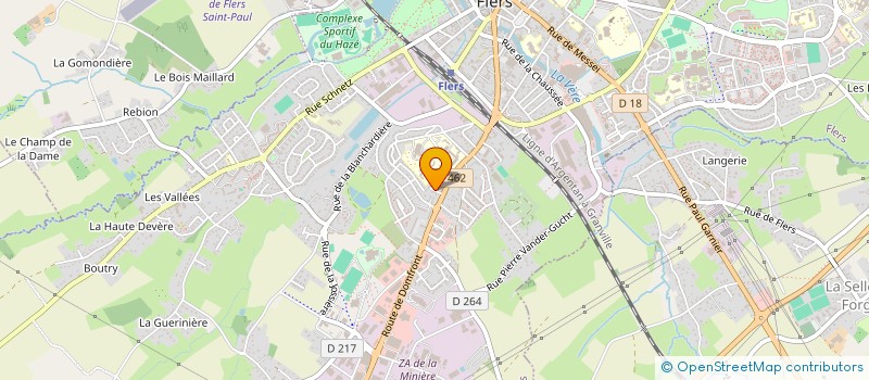 localisation de l'entreprise LAPLANCHE à FLERS