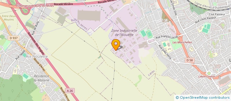 localisation de l'entreprise LAPLAND  LIEVIN