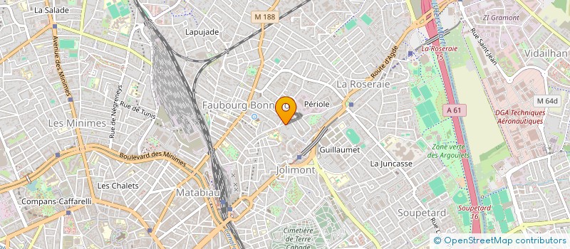 localisation de l'entreprise LAPLANQUE.  TOULOUSE
