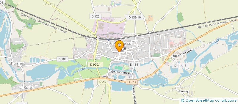 localisation de l'entreprise LAPLASSE SERVICES à COURVILLE-SUR-EURE