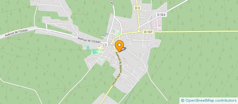 localisation de l'entreprise LAPLUME  LE PORGE