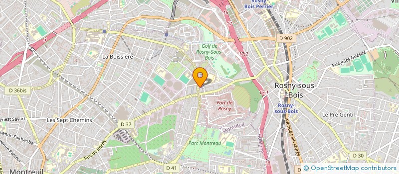 localisation de l'entreprise LAPLUMECONSEIL à ROSNY-SOUS-BOIS