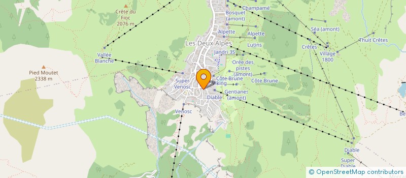 localisation de l'entreprise LAPOI  LES DEUX ALPES