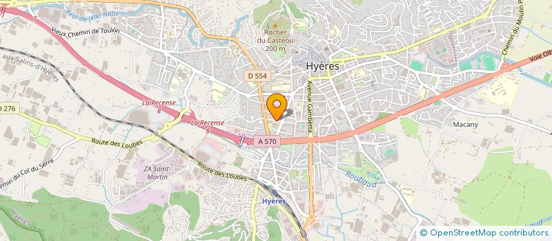 localisation de l'entreprise LAPOINTAS à HYERES
