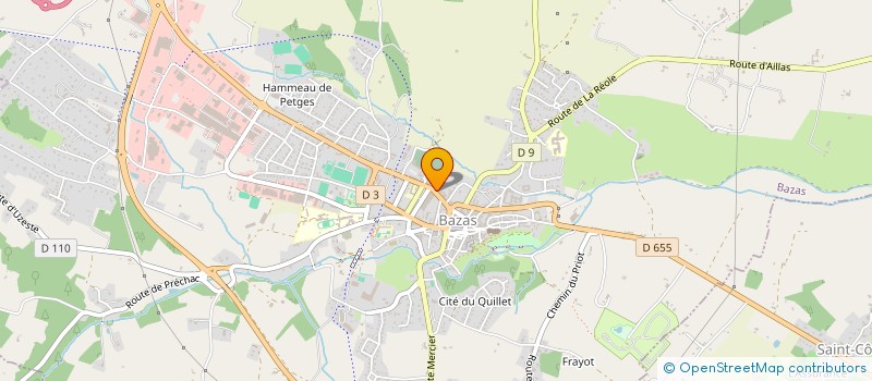 localisation de l'entreprise LAPORTE  BAZAS