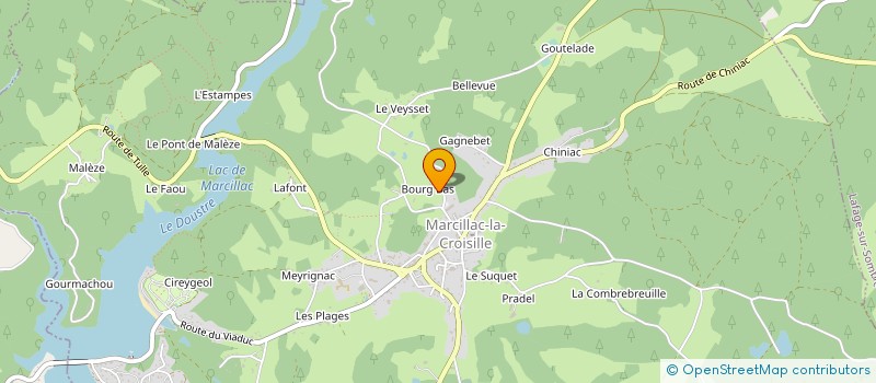localisation de l'entreprise LAPORTE ANDRE ET GERARD à MARCILLAC-LA-CROISILLE