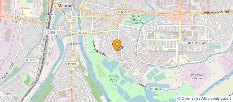 localisation de l'entreprise LAPORTE GARDES SA à MEAUX