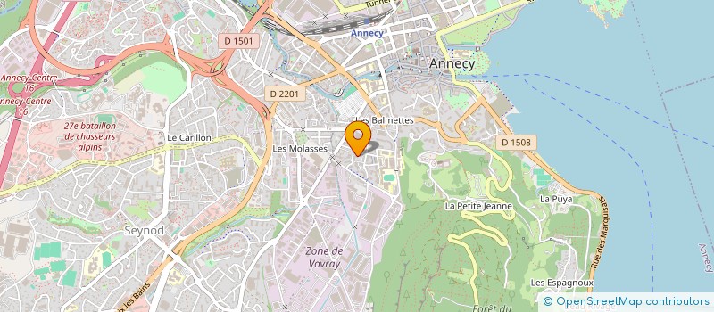 localisation de l'entreprise LAPORTE IMMOBILIER à ANNECY